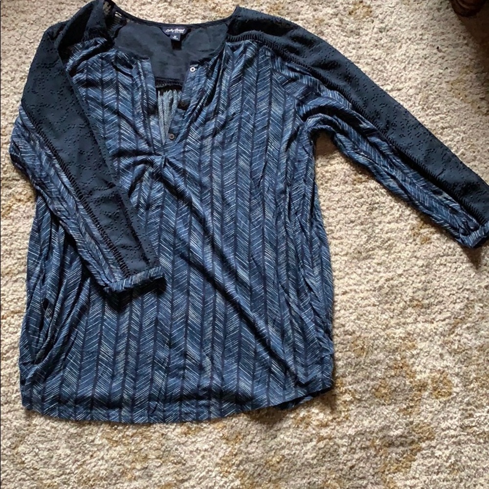 Lucky Brand 3/4 sleeve top